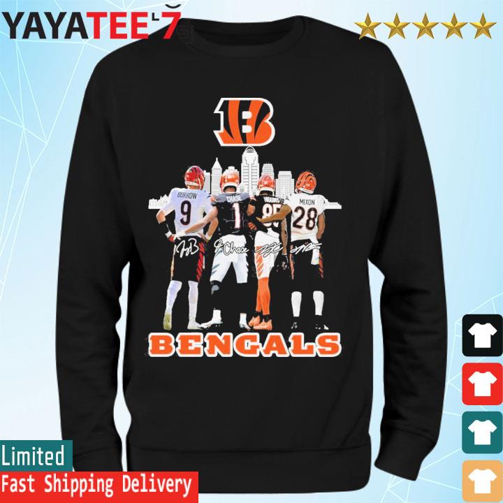 Cincinnati Bengals football skyline signatures shirt, hoodie, longsleeve tee,  sweater