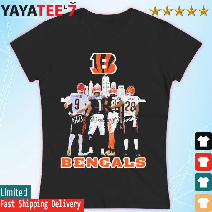 Cincinnati Bengals football skyline signatures shirt, hoodie, longsleeve  tee, sweater