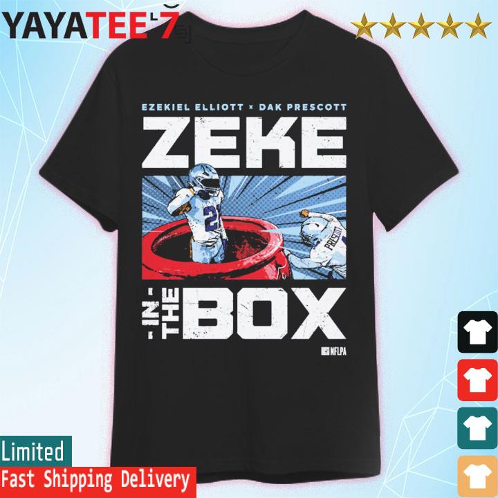 Dallas Cowboys Ezekiel Elliott and Dak Prescott Zeke in the Box shirt