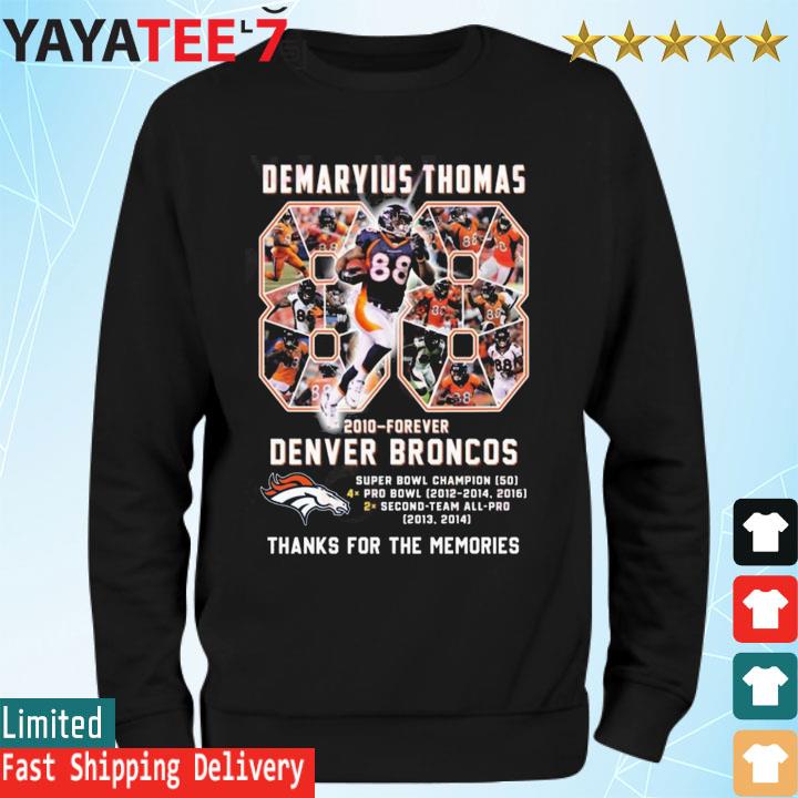 Demaryius Thomas Denver Broncos Black And White shirt, hoodie, sweater,  long sleeve and tank top