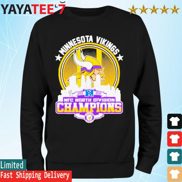 Minnesota Vikings 2022 NFC North division Champions matchup city skyline  Shirt, hoodie, sweater, long sleeve and tank top