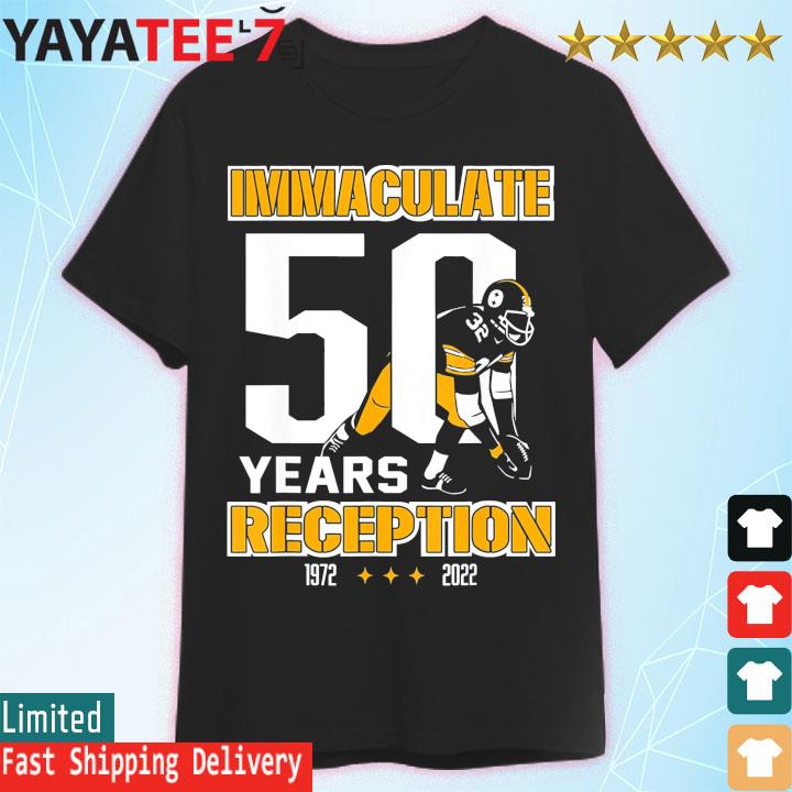 Franco Harris Immaculate 50 Years Reception Pittsburgh T-Shirt