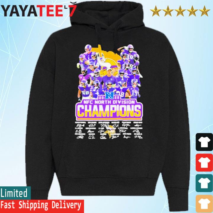 Minnesota vikings 2022 NFC north Division champions poster t-shirt, hoodie,  sweater, long sleeve and tank top