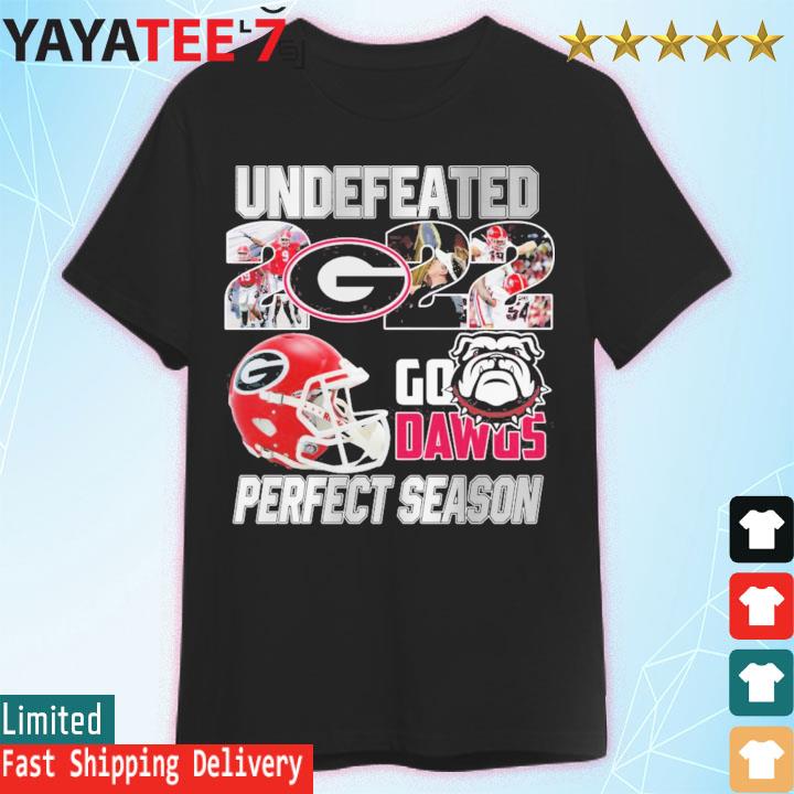 Georgia Bulldogs 2022 Undefeated Perfect Season Sec champions shirt