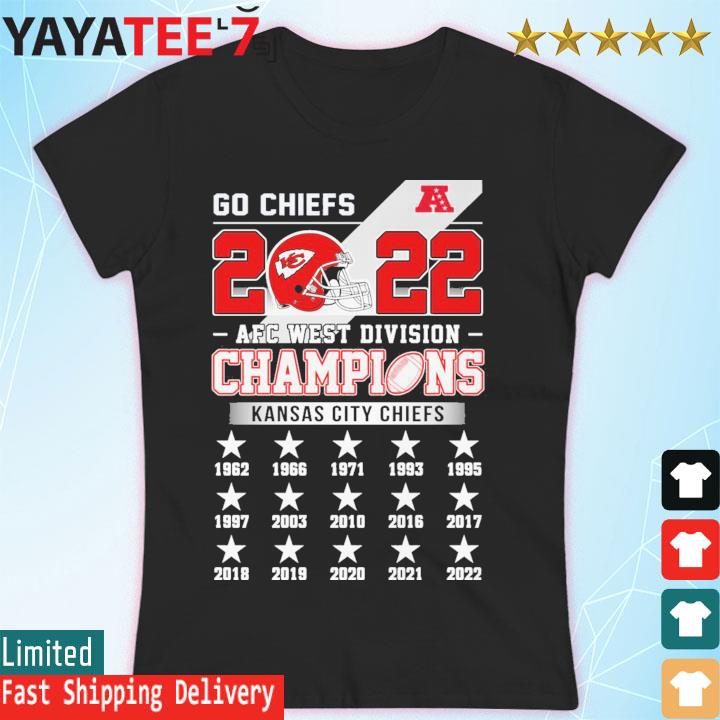 Kansas City Chiefs Go Chiefs 2022 AFC West Division Champions 1962