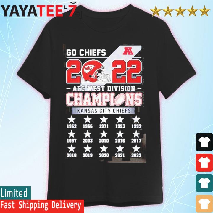 Go Chiefs 2022 AFC West Division Champions Kansas City Chiefs 1962 1966  2022 Shirt, hoodie, sweater, long sleeve and tank top