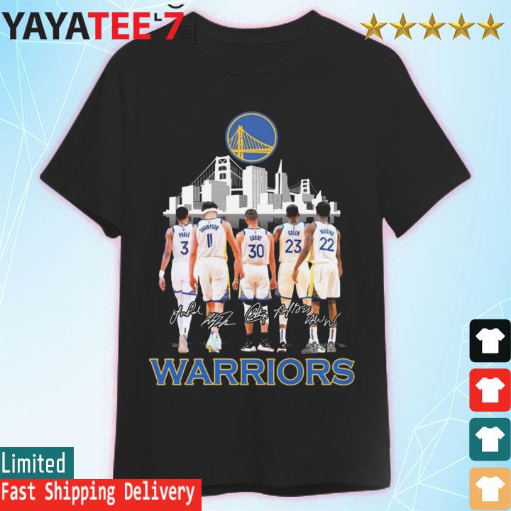Golden State Warriors City Jordan Poole Klay Thompson Stephen Curry Draymond Green And Andrew Wiggins Signatures shirt