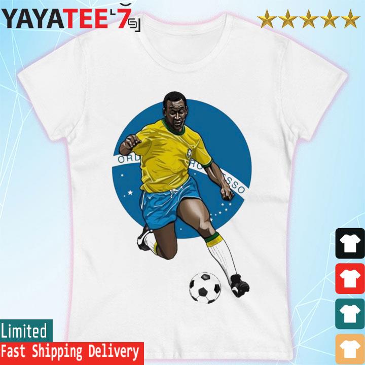 Illustration Pele Art Brazil Football shirt, hoodie, sweater, long