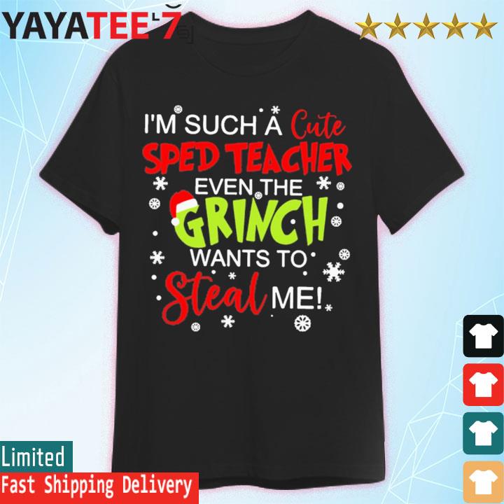 I'm such a cute Special Education Teacher even the Grinch wants to steal me shirt