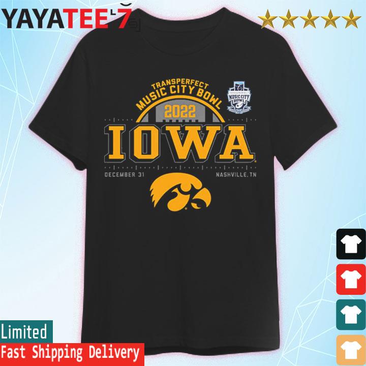 Iowa Hawkeyes Football 2022 Transperfect Music City Bowl Shirt