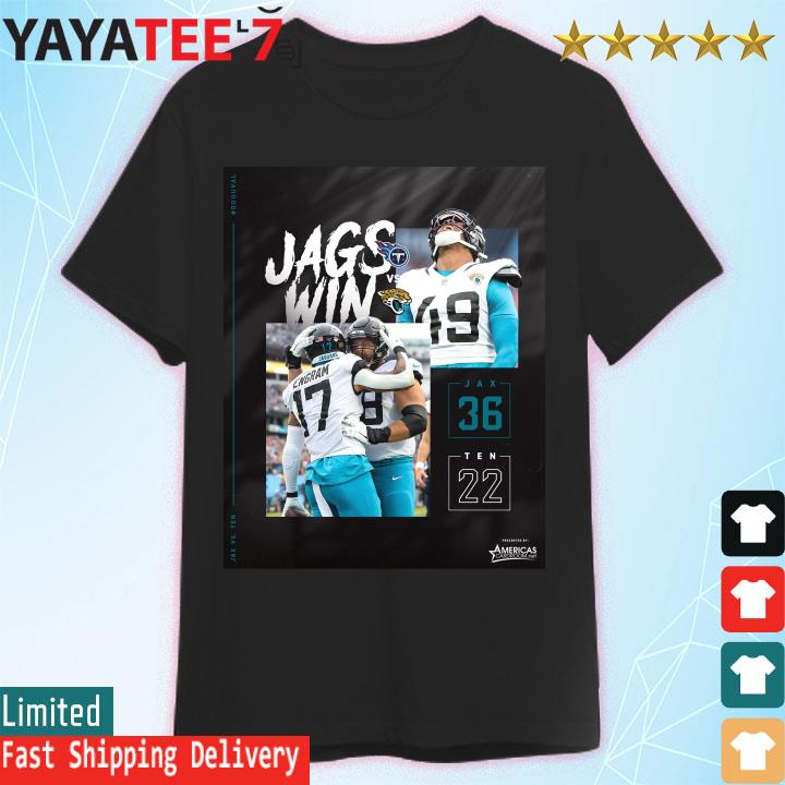 Jacksonville Jaguars win 36 22 Tennessee Titans NFL 2022 Playoff matchup  final score shirt, hoodie, sweater, long sleeve and tank top