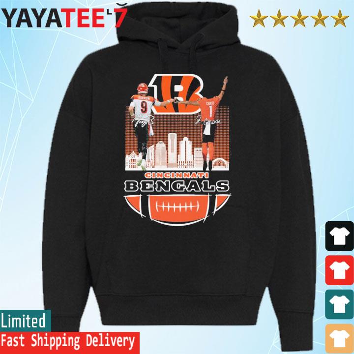 Official Cincinnati Bengals City Joe Burrow And Ja'Marr Chase Signatures  shirt, hoodie, sweater, long sleeve and tank top