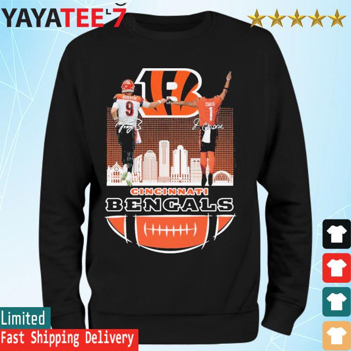 Joe Burrow and Ja'marr Chase Cincinnati Bengals shirt, hoodie, sweater and  long sleeve