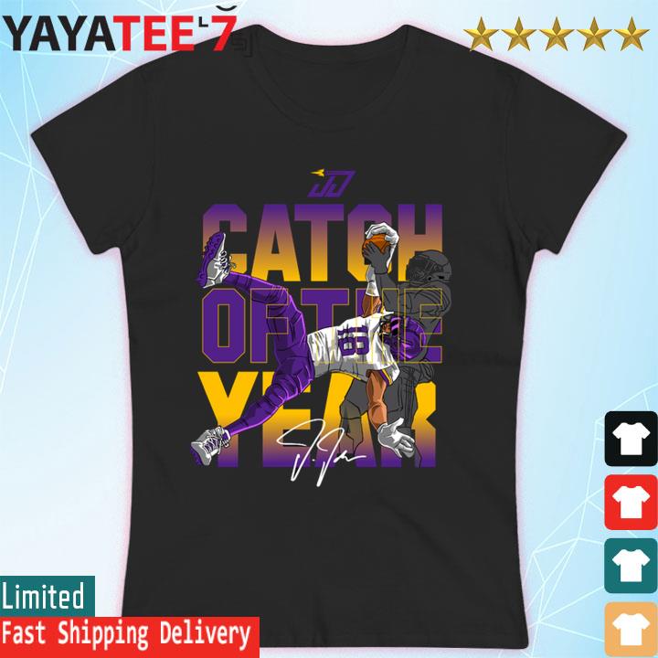 Justin Jefferson catch of the year signature t-shirt, hoodie