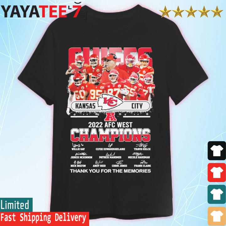 Kansas City Chiefs 2022 AFC Champions thank you for the memories signatures  Shirt, hoodie, sweater, long sleeve and tank top