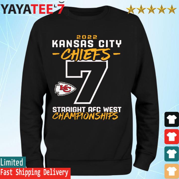 Official kansas city Chiefs seventh-straight afc west division championship  shirt, hoodie, sweater, long sleeve and tank top