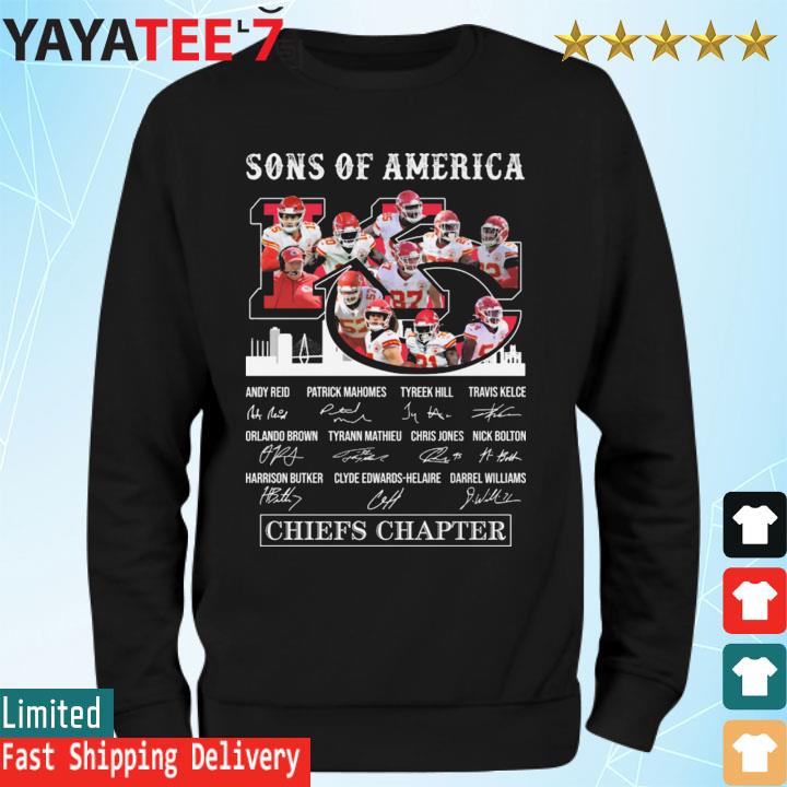 Kansas City Chiefs Sons Of America Chiefs Chapter Signatures s Sweatshirt