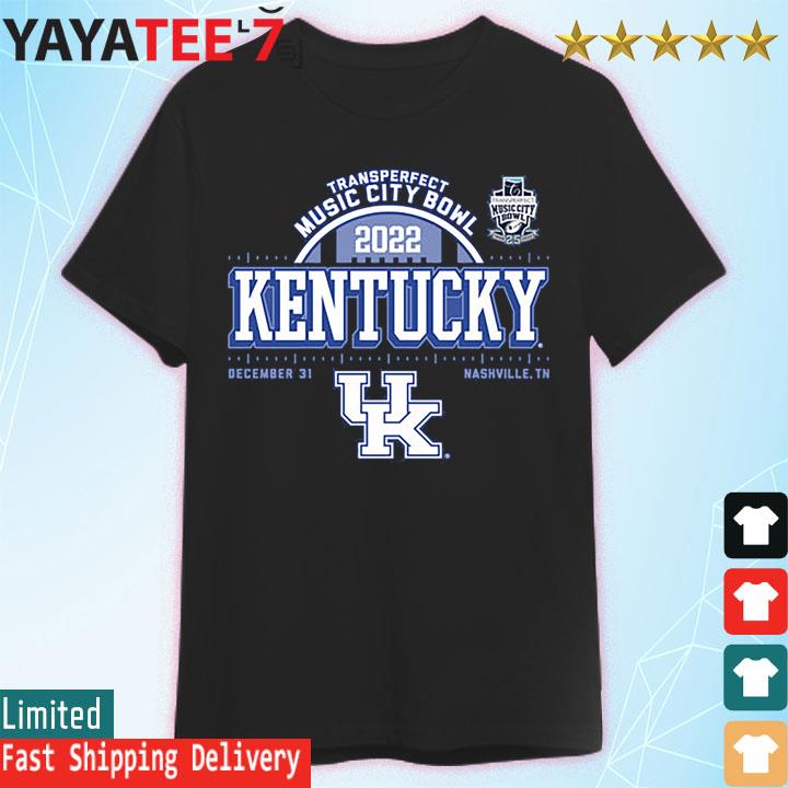 Kentucky Wildcats Football 2022 Transperfect Music City Bowl Shirt