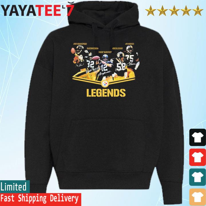 Pittsburgh Steelers Joe Greene Franco Harris and Terry Bradshaw signatures  shirt, hoodie, sweater, long sleeve and tank top