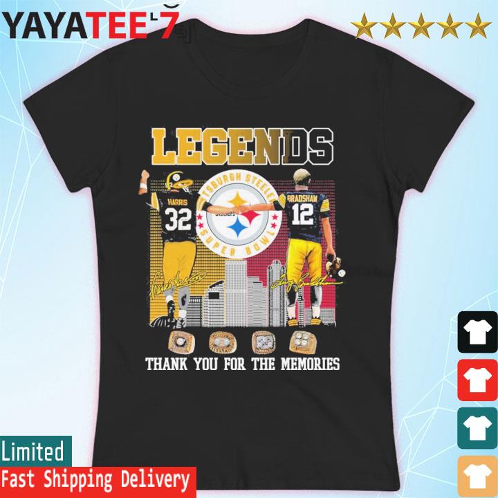 Najee Harris and Terry Bradshaw Pittsburgh Steelers Legends thank you for  the memories signatures shirt, hoodie, sweater, long sleeve and tank top