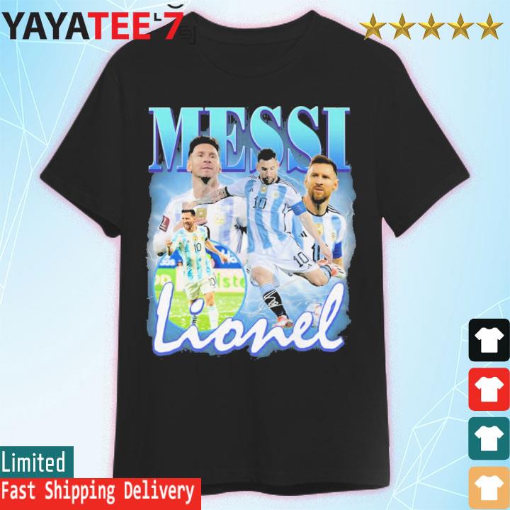 Lionel Messi 2022 champions signatures shirt