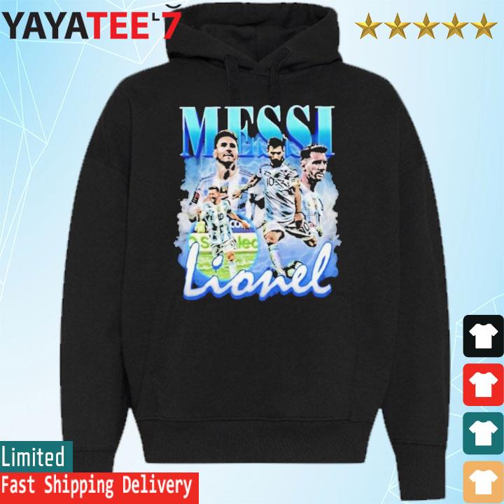 Lionel Messi Vintage Bootleg Champions World Cup 2022 Football Shirt,  hoodie, sweater, long sleeve and tank top