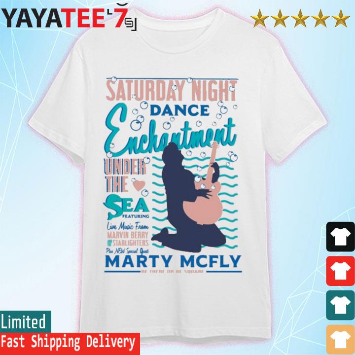Michael j fox saturday night dance enchantment under the sea featuring live music shirt