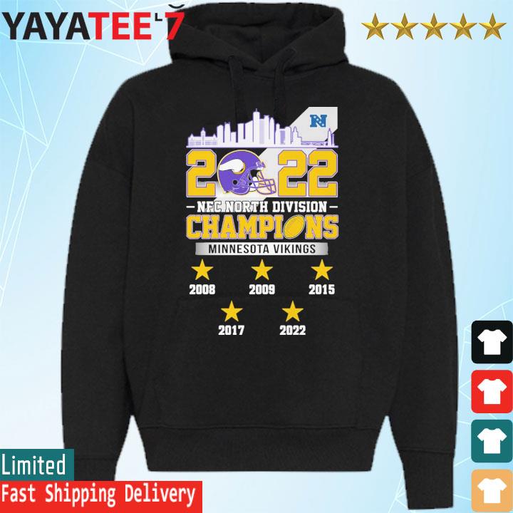 2022 NFC North Division Champions Minnesota Vikings 2008 2022 Shirt -  Limotees