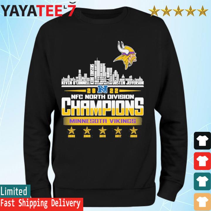 Minnesota Vikings Team Players 2022 NFC North Division Champions Shirt,  hoodie, sweater, long sleeve and tank top