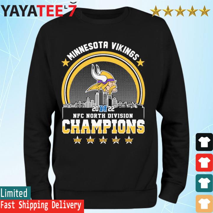 Minnesota Vikings 5x2022 Nfc North Division Champions Shirt