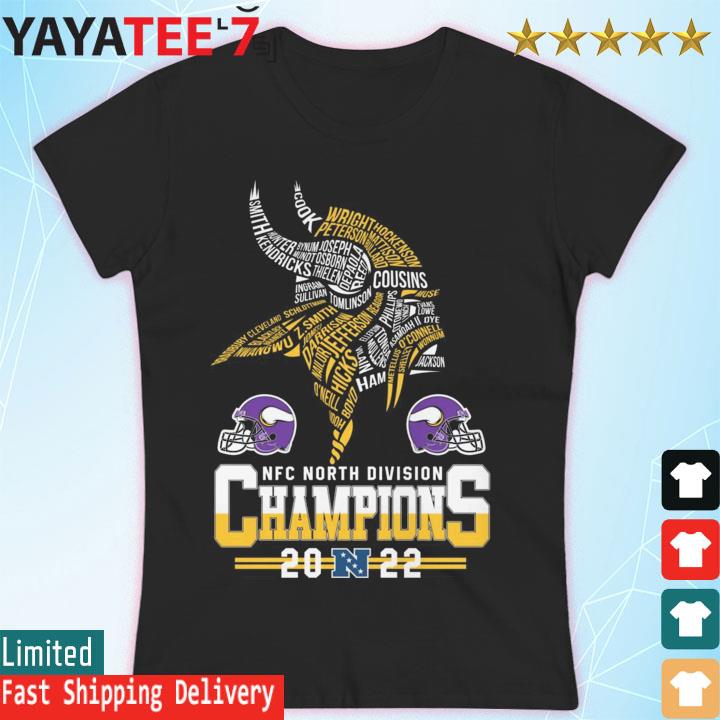 Minnesota Vikings team football 2022 NFC North Division Champions shirt,  hoodie, sweater, long sleeve and tank top