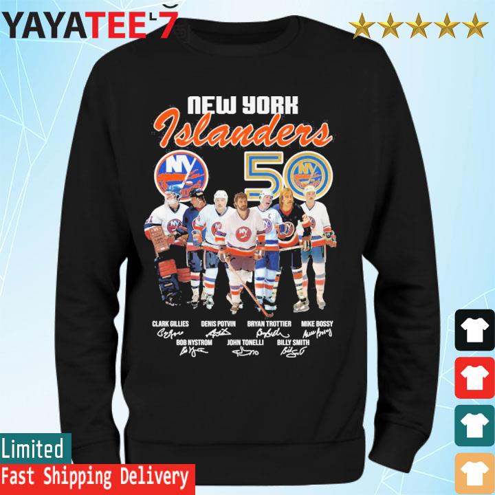 New York Islanders 50 Years Signatures shirt, hoodie, sweater