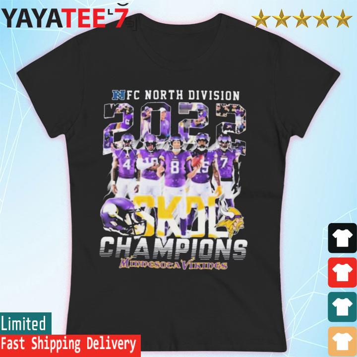 NFC North Division 2022 SKOL Champions Minnesota Vikings Unisex T-Shirt -  REVER LAVIE