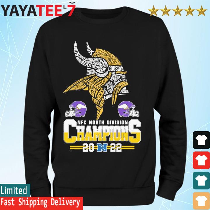 Original Minnesota Vikings Nfc North Division Champions 2022 T-shirt,Sweater,  Hoodie, And Long Sleeved, Ladies, Tank Top