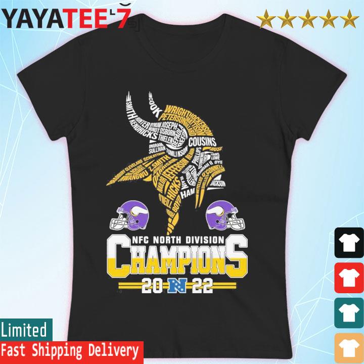 Original Minnesota Vikings Nfc North Division Champions 2022 T-shirt,Sweater,  Hoodie, And Long Sleeved, Ladies, Tank Top