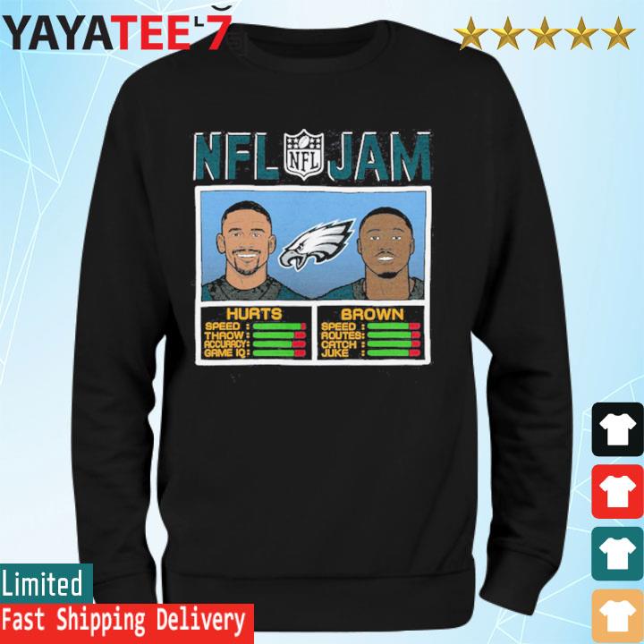 A.j. brown and jalen hurts philadelphia eagles nfl jam shirt