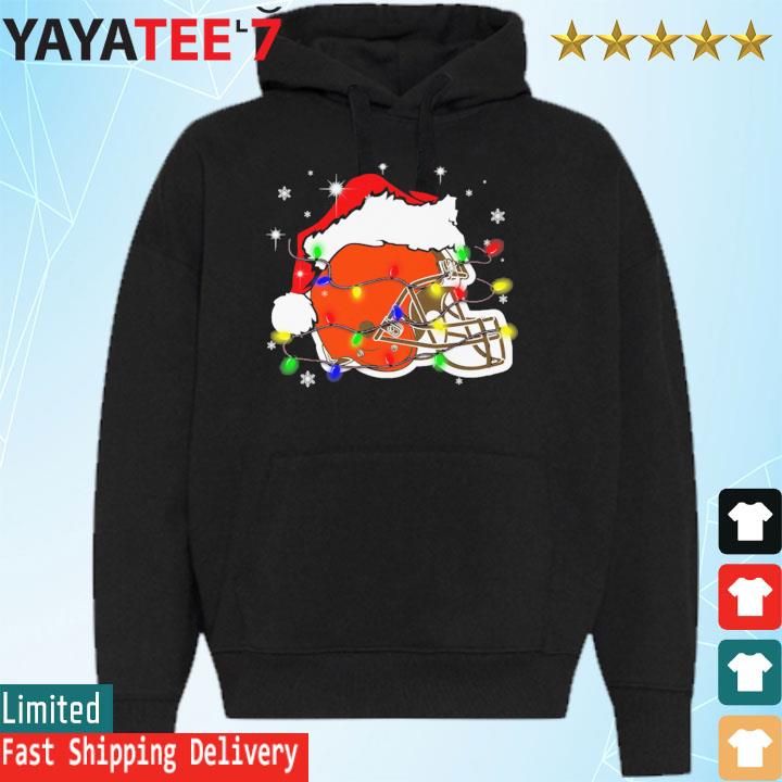 Nice santa Hat Chicago Bears Helmet Merry Christmas Shirt, hoodie