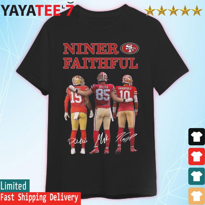 San Francisco 49ers T-shirt Jimmy Garoppolo And George Kittle Signatures