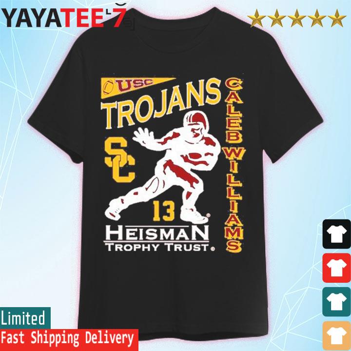 Official Caleb Williams USC Trojans 2022 Heisman Trophy Winner T-Shirt