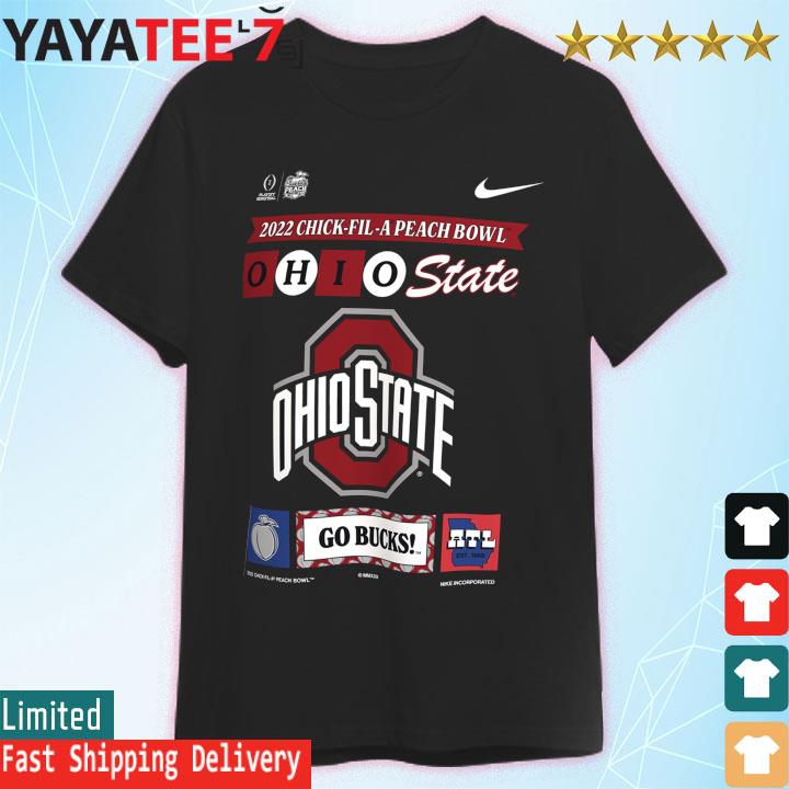 Fonkeling voorkant Digitaal Official College Football Playoff Nike #4 Ohio State CFP Bound Peach Bowl  Graphic T-Shirt, hoodie, sweater, long sleeve and tank top