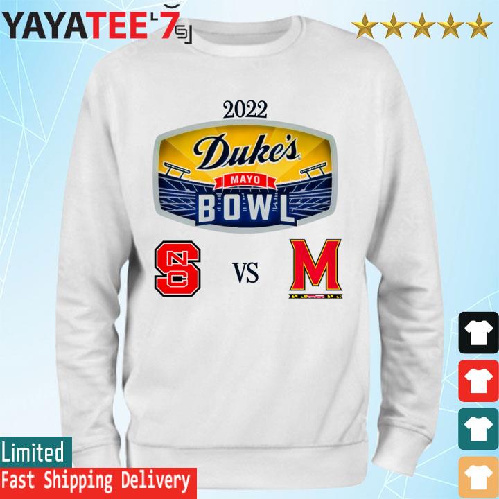 Official Maryland Terrapins vs NC State Wolfpack 2022 Duke's Mayo Bowl s Sweatshirt