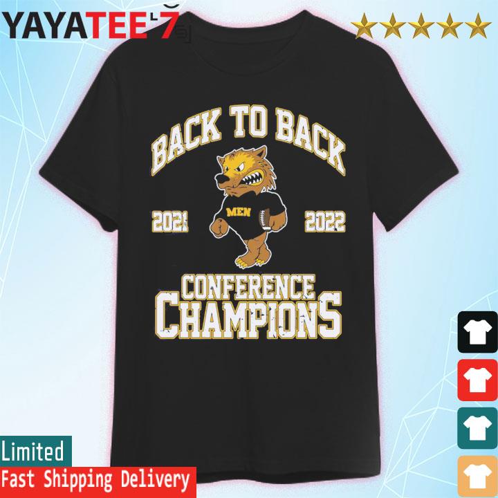 Official michigan football 2021 2022 back to back conference champions shirt