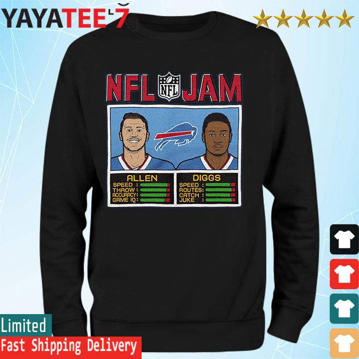 NFL Jam Buffalo Bills Josh Allen and Stefon Diggs shirt, hoodie, sweater,  long sleeve and tank top