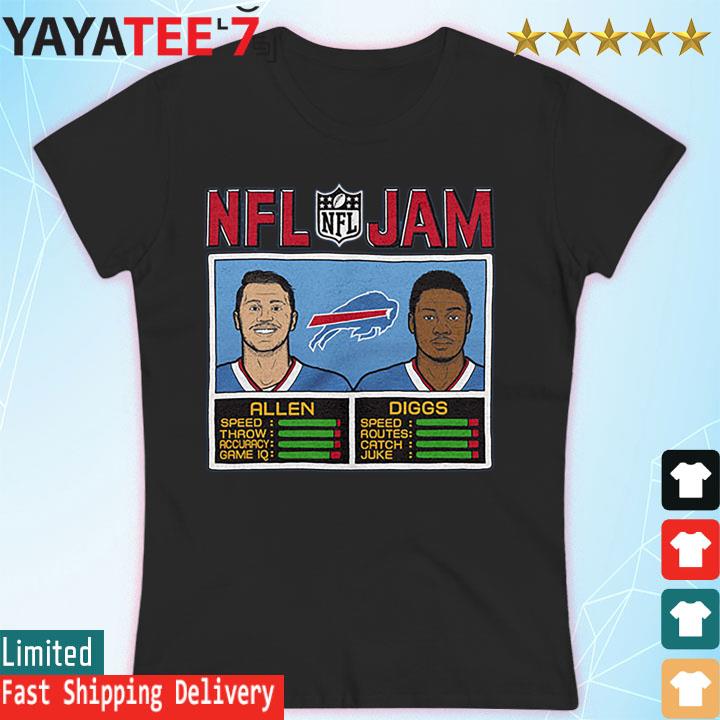 Homage Buffalo Bills Josh Allen Stefon Diggs NFL Jam T-Shirt