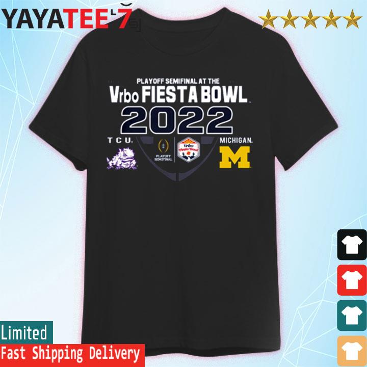 Official University of Michigan Football 2022 College Football Playoff Fiesta Bowl Trophy Game shirt