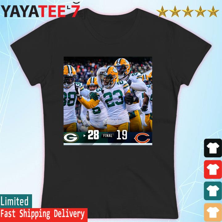 Original green Bay Packers 28 19 Chicago Bears NFL 2022 gameday matchup  final score shirt, hoodie, sweater, long sleeve and tank top