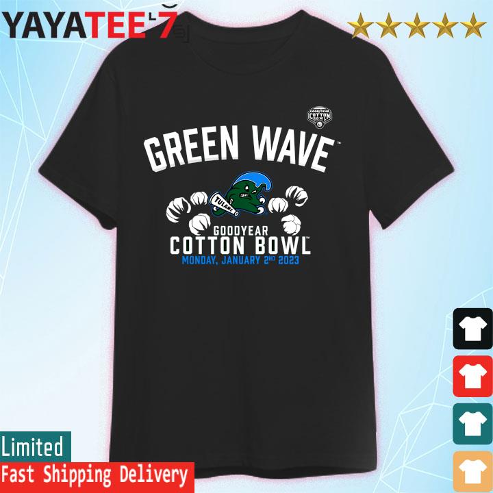 Original tulane green wave 2023 cotton bowl gameday stadium shirt