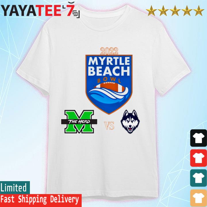 Original uconn vs marshall 2022 myrtle beach bowl shirt