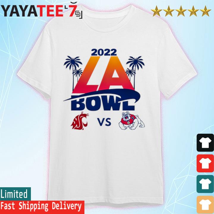 Original washington state vs fresno state 2022 jimmy kimmel la bowl shirt