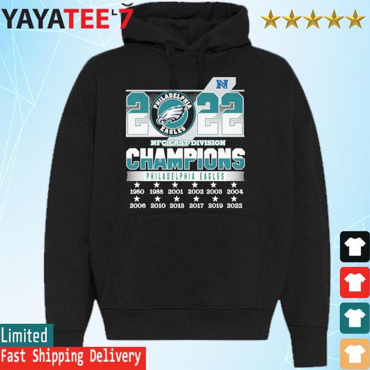 Philadelphia Eagles 2022 NFC East Division Champions 3D Hoodie